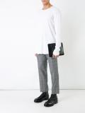 thermal thin knit sweatshirt