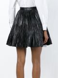pleated A-line skirt