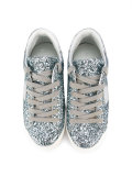 glitter logo patch sneakers