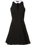 front slit flared dress