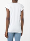 microphone print T-shirt