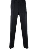 pleated tapered trousers