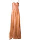 bustier sheer gown