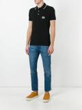 contrast trimming polo shirt