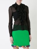 ruffled blouse