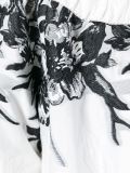 floral embroidery mid coat