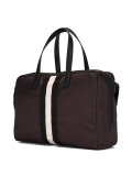 striped holdall
