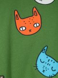 猫刺绣连衣裙