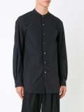 band collar shirt