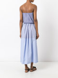 seersucker strapless dress