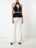 lace insert halter top 