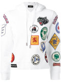 patch pullover hoodie