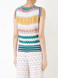 zigzag knit tank