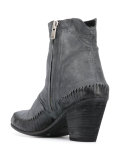 woven base ankle boots