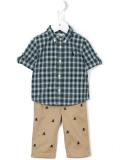 plaid shirt and trouser set