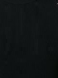 ribbed eyelet detail jumper