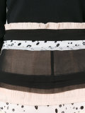 patchwork pleated skirt