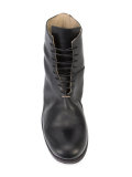 distressed lace-up boots