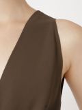 sleeveless cache-coeur blouse