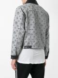 monogram print shirt jacket