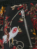 cowboy print drawstring shorts