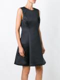 satin A-line dress