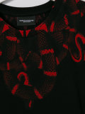 snake print T-shirt 