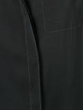 contrast stitch trim blouse