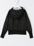 logo print hooded jacket