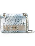 cracked effect shoulder bag