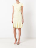pleated hem dress
