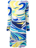 printed fitted dress