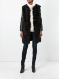 fur panel coat 