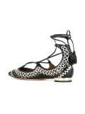 lace-up ballerinas