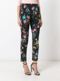 floral print cropped trousers