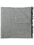 tonal checked scarf