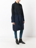 drawstring waist parka