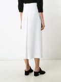 flared cropped trousers