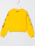 roses embroidery sweatshirt