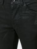 coated split knee jeans