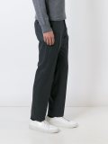 pleated tapered trousers