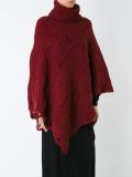 cable knit poncho