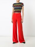 sequined cropped T-shirt