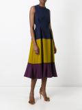 sleeveless colour-block dress 