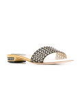 gold-tone detailing flat sandals