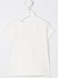 baroque print button T-shirt