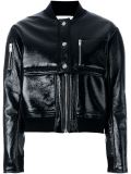 varnished bomber jacket 