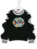ruffled sweatshirt