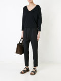V-neck blouse