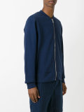Tiger embroidered zip-up sweater